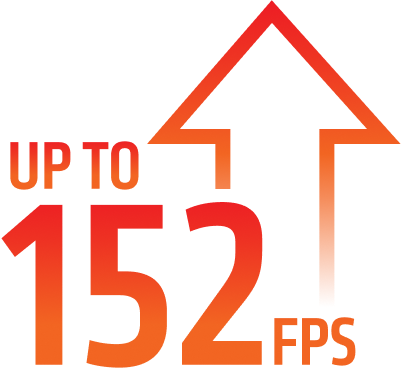 Up to 152 FPS