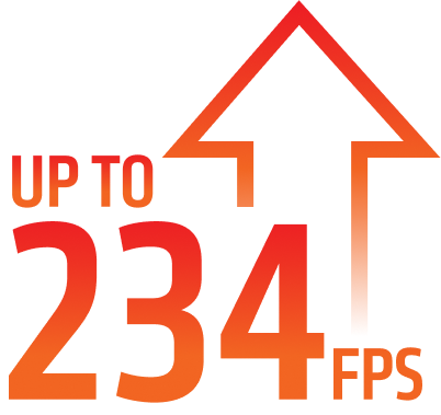 Up to 234 FPS