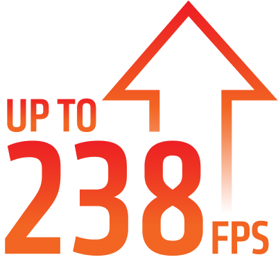 Up to 238 FPS