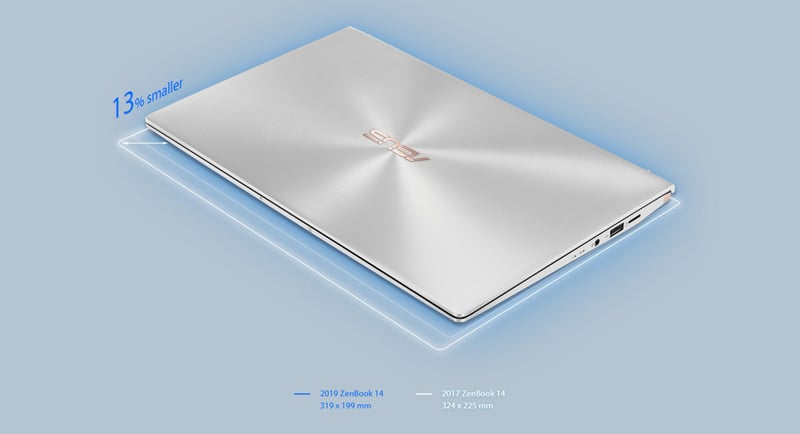 Asus Notebook ZenBook UM433DA-A5021T Silver
